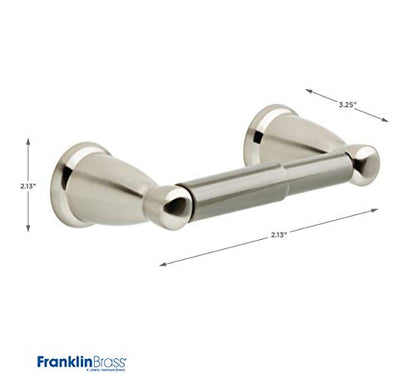 Franklin Brass 5-Piece Satin Nickel Bathroom Set (2) Towel Racks, Ring, Toilet Paper Holder, Hook | Kinla Bath Accessories - color: Satin Nickel, style: 5-Piece Bath Accessory Set