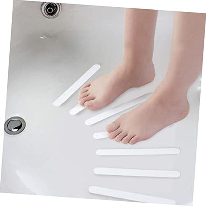 12pcs Non-Slip Bathtub Stickers Anti-Skid Shower Decals for Home Stairs and Pools Transparent Design for Safety Easy to Remove Without Residue