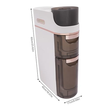 2 Tiers Freestanding Narrow Storage Cabinet with Wheels, Bathroom Floor Cabinet with Large Capacity Mobile Storage Cabinet with Drawers for Bathroom - size: 2-Tier