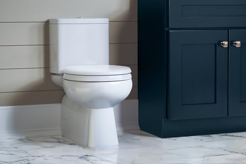 Design House Dalton Round Toilet Seat, White | Surface, Traditional, Wood, Hardware, 544296 - color: White