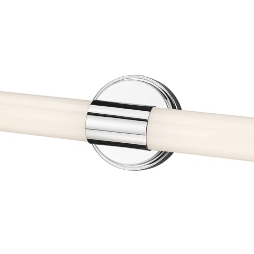 ML Lighting 2221-CH Trumann 1-Light Vanity, LED Polished Chrome - color: Polished Chrome, size: 24-Inch