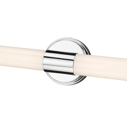ML Lighting 2221-CH Trumann 1-Light Vanity, LED Polished Chrome - color: Polished Chrome, size: 24-Inch