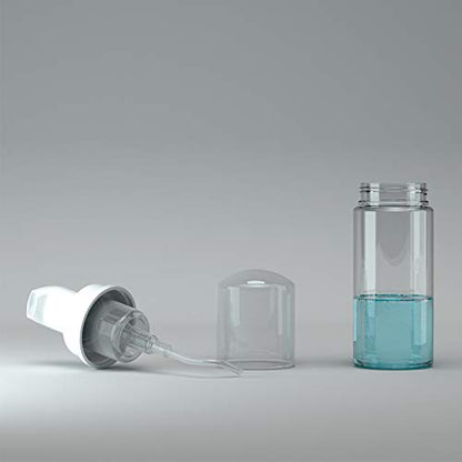6 Pcs Empty Foam Pump Bottle 2oz/60ml Travel Size Plastic Pump Bottle Soap Bottle Portable Small Hand Sanitizer Dispenser Bottles, Refillable Clear Instant Foaming Bottles for Hand Lotion Shampoo - size: 2oz/60ml