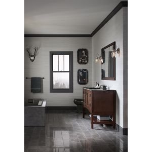 Kohler 99011-NA Verdera® Three-Door Bathroom Medicine Cabinet with Mirror, Recessed or Surface-Mount Bathroom Wall Cabinet, Slow-Close Doors, 40 in. W x 30 in. H - size: 40" W x 30" H, style: Magnifying Mirror + Slow Close