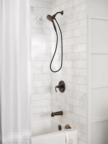 Moen Engage Magnetix Mediterranean Bronze 3.5-Inch Six-Function Detachable Handheld Showerhead with Magnetic Docking System, 26100BRB - color: Mediterranean Bronze, size: Showerhead