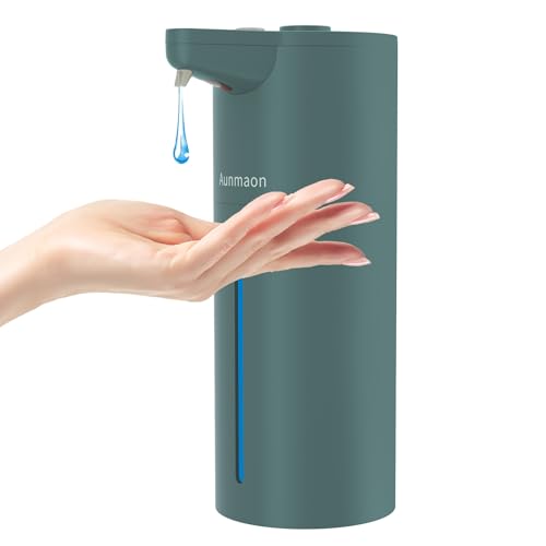 Automatic Soap Dispenser Touchless, Modern, Kitchen & Bathroom, Hands-Free, Adjustable Volume, Long Battery Life, Compatible with Thick & Thin Soap, Easy for Toddlers, Clog-Free, Green - color: Matte Green