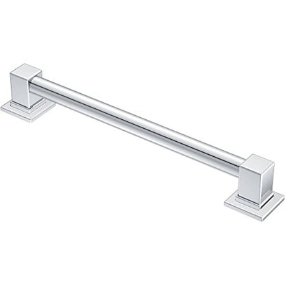 Moen YG8824CH Bathroom Safety 24-Inch Stainless Steel Modern Bathroom Grab Bar, Chrome - color: Chrome, size: 24 Inch