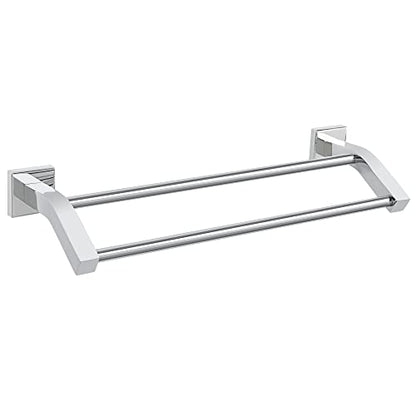 Alise Double Towel Bar, 16" Towel Racks for Bathroom, Polished Chrome | Quick Drying Bathroom Towel Holder, SUS304 Stainless Steel Towel Hanger Wall Mount - color: Polished Chrome, size: 16-Inch (2-Bars)