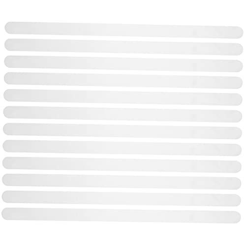 12Pcs Bathroom Non Slip Stickers Transparent Skid Decals for Shower Bathtub and Stairs Peva Design for Enhanced Safety and Traction