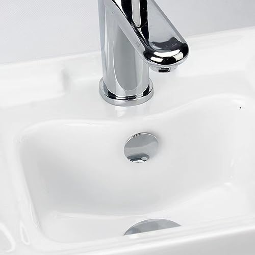 Sink Overflow Ring Chrome Bathroom Sink Overflow Cover Brass Material Insert in Round Trim Cap 2 Pack