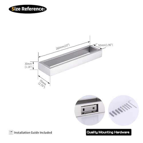 GERZWY Bath Towel Holder SUS304 Stainless Steel Towel Hanger Towel Ring for Bathroom Lavatory Wall Mount Contemporary Style, Brushed Finish HG1706-LS - color: Brushed