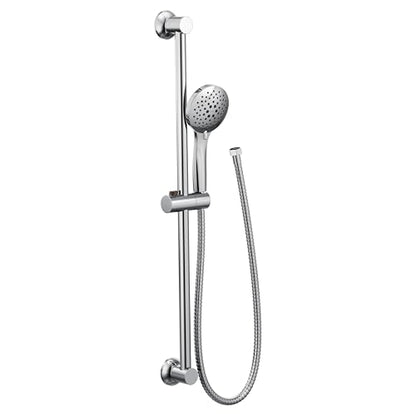 Moen Chrome Eco-Performance 5-Function Handheld Removable Shower Head, Adjustable 30-Inch Slide Bar and 69-Inch Long Hose, 3558EP - color: Chrome
