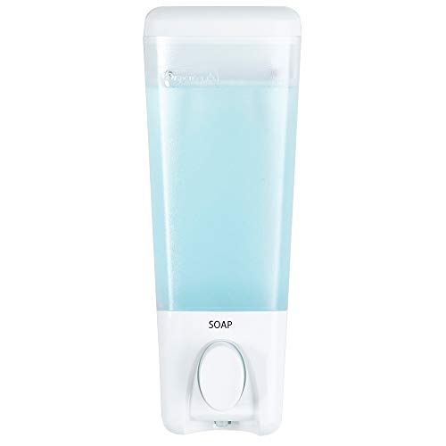 Better Living Products Clear Choice 1 Single Soap Dispenser, One Chamber, White (Pack of 2) - color: White, size: One Chamber (Pack of 2)