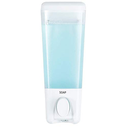 Better Living Products Clear Choice 1 Single Soap Dispenser, One Chamber, White (Pack of 2) - color: White, size: One Chamber (Pack of 2)