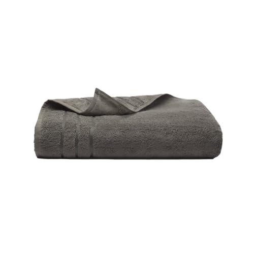 Cariloha Bamboo Viscose Bath Towels – Plush, Quick Dry Towel – Turkish Cotton & Bamboo Viscose Blend – Large Bathroom Towels 30x56 – Luxury Hotel Bath Towel – Odor Resistant – Onyx - color: Onyx