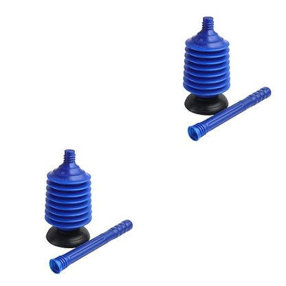 Ciieeo 2pcs Toilet Plunger High Pressure Thrust Clog Remover for Bathroom Easy to Clean Plunger