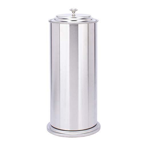 JS Jackson Supplies Free Standing Extra Large Toilet Paper Holder - Stainless Steel - color: Stainless Steel