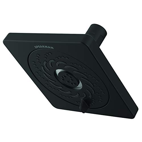 Speakman S-5001-MB-E15 Kubos Exhilaration High Pressure Fixed Shower Head, 1.5 GPM, Matte Black