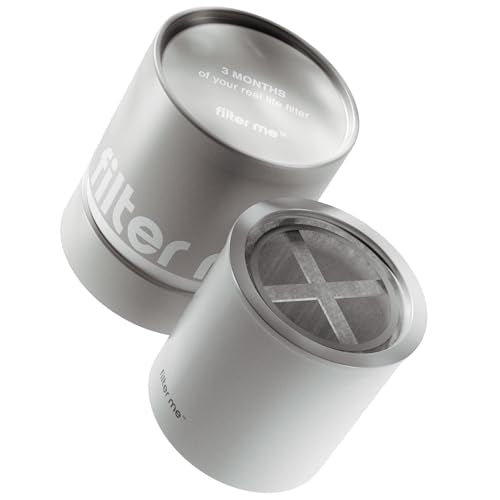 Filter Me IRL Shower Head Filter Replacement Cartridge - Removes Chlorine, Heavy Metals & Harmful Chemicals - Reduces Hair Loss, Acne, Frizz & Breakouts - Improves Skin Texture | 90-Day Supply - color: White Filter