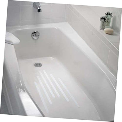 36pcs Slip Tape Boys and Girls Bathroom Safety Strips White Stickers for Shower Bath Safety Strips Non Slip Stickers for Bathtubs Stairs Floors - size: 38X2cm