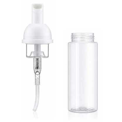 12 Pcs Empty Bottle Travel Soap Bottle | Plastic Foam Dispenser Bottle | Mini Foaming Soap Pump Dispenser for Cleaning, Travel, Cosmetics Packaging (2 oz)
