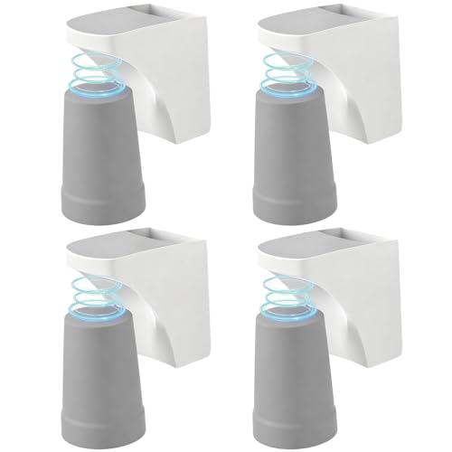 Magnetic Toothbrush Holder,Toothbrush Holder with Cup,Magnetic Suspensible Handstand Adsorption Toothbrush Cup Rack,Saving Bathroom Countertop Organizer (４ Cup