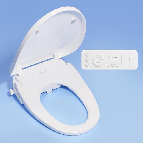 TUSHY Cloud+ Electric Bidet Toilet Seat with Remote, Heated, Elongated | Personal Settings, Instant Warm Water, Air Dryer, Automatic Deodorizer, Night Light, Soft-Close Lid, GFCI Outlet Required - style: Cloud+ Elongated w/Remote