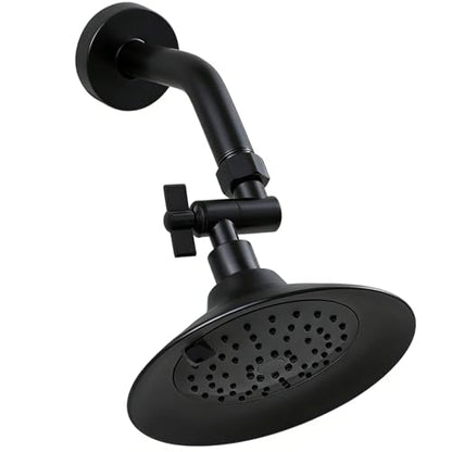 All Metal Shower Angle Adapter, Adjustable Shower Head Extension Adapter, Solid Brass Shower Head Elbow,Adjust Angle to Upgrade Shower Experience (Matte Black) - color: Matte Black