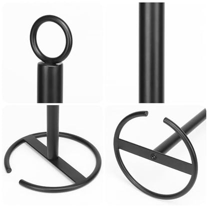 NearMoon Bath Toilet Paper Holder Stand, Freestanding Tissue Paper Storage with Reserve, Space Toilet 4 Rolls Holder for Bathroom/Kitchen Countertop-All Metal (2 Pack, Matte Black) - color: Matte Black