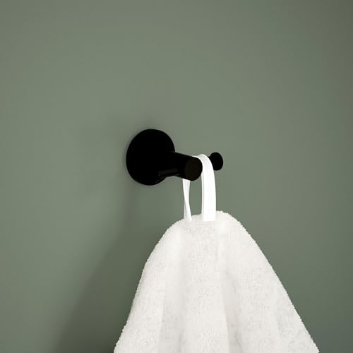 Peerless PA547-BL Precept Double Towel Hook, Matte Black