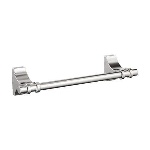 Amerock Davenport Polished Nickel 9 inch (229 mm) Center-to-Center Towel Bar, BH36055PN - color: Polished Nickel, size: 9 Inch (229 mm)