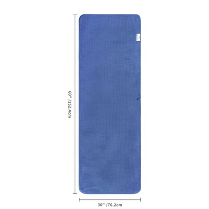 POLYTE 430 GSM Poly Blend Microfiber Quick Dry Waffle Bath Towel, 30x60 in | 4 Pack, Oversize, Lint Free, Body Towel - color: Royal Blue