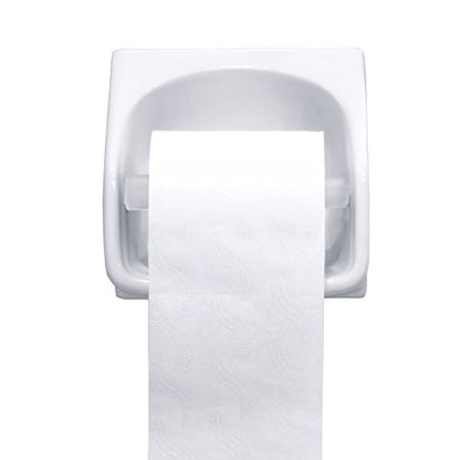Shappy 4 Pcs Universal Toilet Paper Holder Replacement Rod,White | Spring Loaded Plastic Retractable Paper Replacement Rod Toilet Tissue Roll Holder Insert for Bathroom Home Host Accessories - color: White