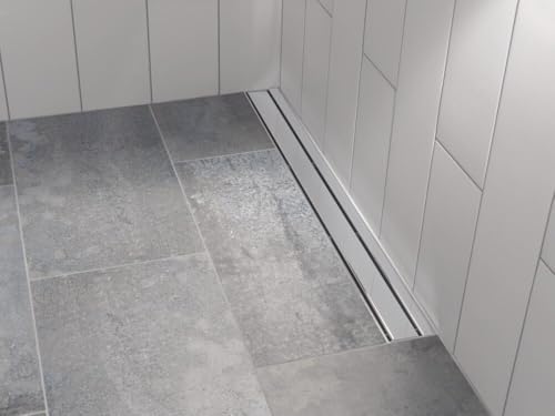 Delta Faucet 36-Inch Linear Shower Drain Wall Edge in Chrome - color: Chrome