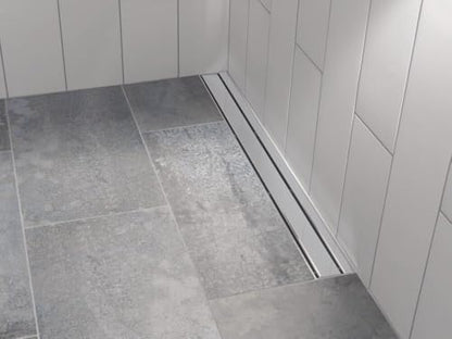 Delta Faucet 36-Inch Linear Shower Drain Wall Edge in Chrome - color: Chrome