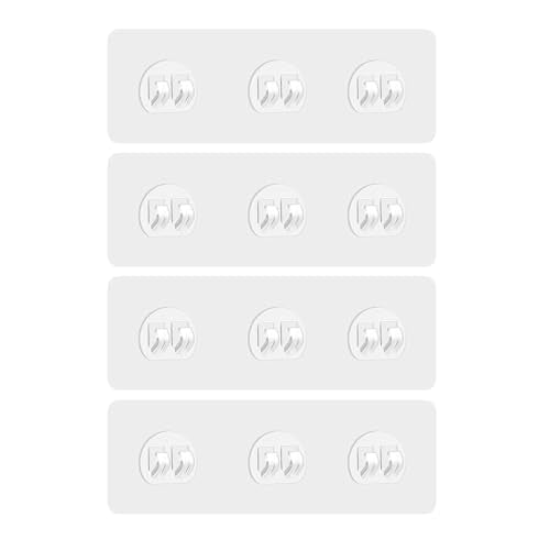Shower Caddy Adhesive Hooks Replacement for Bathroom, No Drilling | 4 Pack, Strong Adhesive Hooks, for Bathroom Storage Shelves & Kitchen Racks Rack, Waterproof - style: Style 2