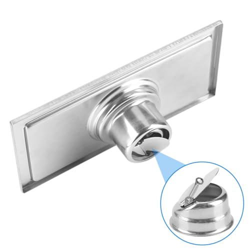 2Pcs Linear Shower Drain 8"x4" Floor Drain with Removable Grate Cover Grid | Stainless Steel Grate Hair Strainer for Home Bathroom Kitchen