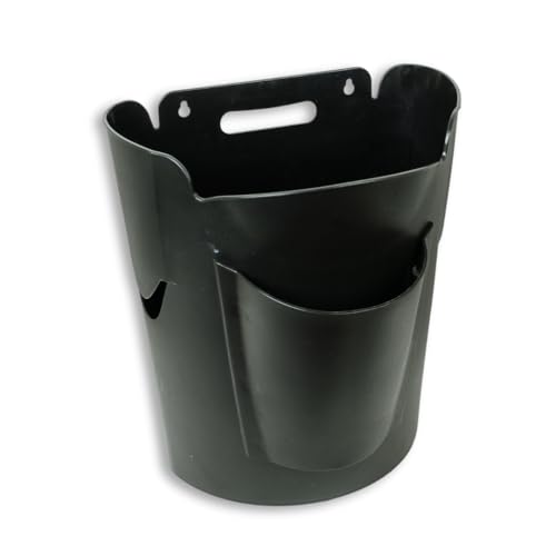 Mountable Grocery Bag Trash Can – Reuse Standard Grocery Store T-Shirt Bags with Small Bathroom/Undercabinet/Hangable Garbage Basket