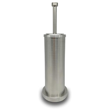 Brushed Nickel Toilet Bowl Brush with Holder, Durable Bathroom Cleaning Tool, Modern Design for Easy Toilet Maintenance, Bathroom Cleaner Brush for Efficient Cleaning and Hygiene - color: Brushed Nickel
