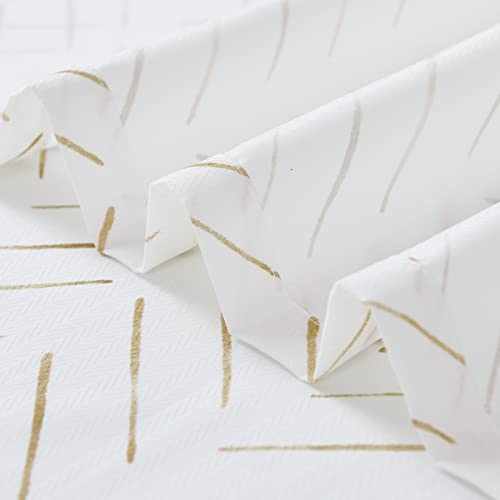 jinchan Taupe and White Shower Curtain Inky Herringbone Chevron Zig Zag Waterproof Fabric Modern Farmhouse Shower Curtains for Bathroom with 12 Hooks 70x72 Inches - color: Inky Taupe, size: 70"W x 72"L (Pack of 1)
