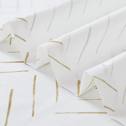 jinchan Taupe and White Shower Curtain Inky Herringbone Chevron Zig Zag Waterproof Fabric Modern Farmhouse Shower Curtains for Bathroom with 12 Hooks 70x72 Inches - color: Inky Taupe, size: 70"W x 72"L (Pack of 1)