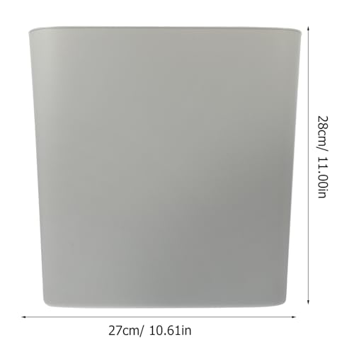 Luxshiny Narrow Space Slim Trash Can Modern Garbage Bin for Kitchen Bathroom Office Stylish Design for Areas Space-Saving Waste Basket Warm