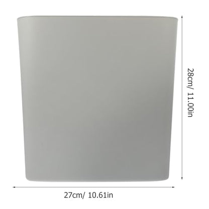 Luxshiny Narrow Space Slim Trash Can Modern Garbage Bin for Kitchen Bathroom Office Stylish Design for Areas Space-Saving Waste Basket Warm
