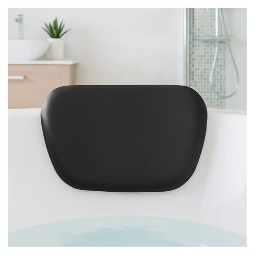Practical Non-Slip Bathtub Pillow Ergonomic Design Suction Cup Comfort Elasticit(Brown) - color: Brown