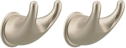 Moen YB8003SN Mason Robe Hook, 1 Count (Pack of 2), Satin Nickel - color: Satin Nickel, size: 1 Count (Pack of 2)