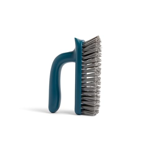 Full Circle Clean Ocean Grout & Tile Scrub Brush, for Shower, Bathroom, and Kitchen, Sustainably Made 100% from Recycled Ghost Fishing Nets - size: Scrub Brush