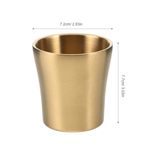 COLLBATH Stainless Steel Mouthwash Cups - 180 Ml/10.98 Inch Tumbler Cup for Bathroom, Bathroom Brushing Mug Home Counter Organizer