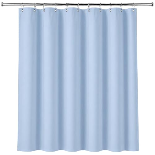 Dependable Industries inc. Essentials Premium 6 Guage PEVA Shower Curtain Liner - PVC Free Magnetized Bottom Odorless with Rustproof Grommets (Light Blue) - color: Light Blue