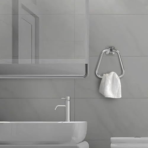 Towel Holder for Bathroom Wall Towel Ring Stainless Steel Hand Towel Holder Heavy Duty Towel Hanger for Bath, Kitchen (Brushed Nickel) - color: Brushed Nickel