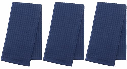 Mia's Dream Cotton Bathroom Hand Towels Set,3 Pack,13" x 27", Navy Blue | Quick Drying Hand Towels for Bathroom & Kitchen, Thin Bath Towels and Washcloths Sets, Soft Face Towels - color: Navy Blue (Hand Towel：13" X 27")